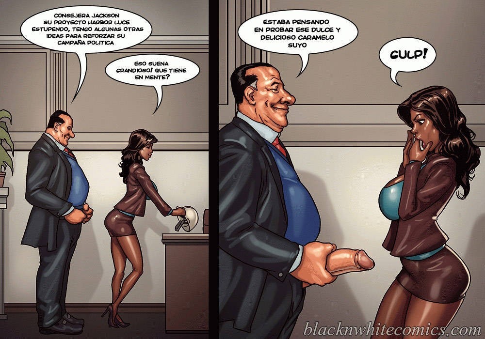 Comic Interracial El Alcalde The Mayor Comics Porno Gratis En