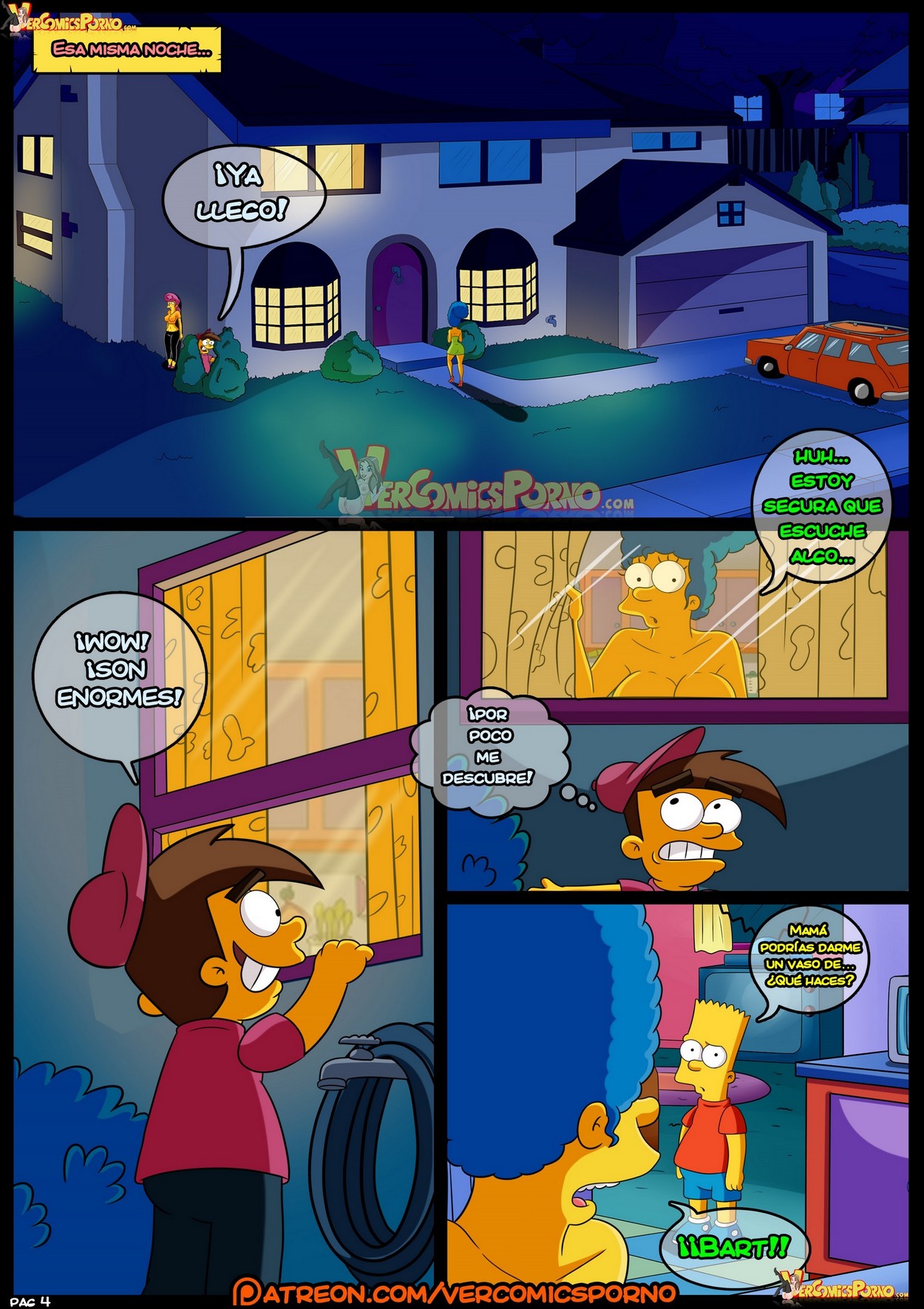 Simpsons Porn Comics - xxx Los Simpsons Milfs Catcher's 2 Incesto Madre e Hijo