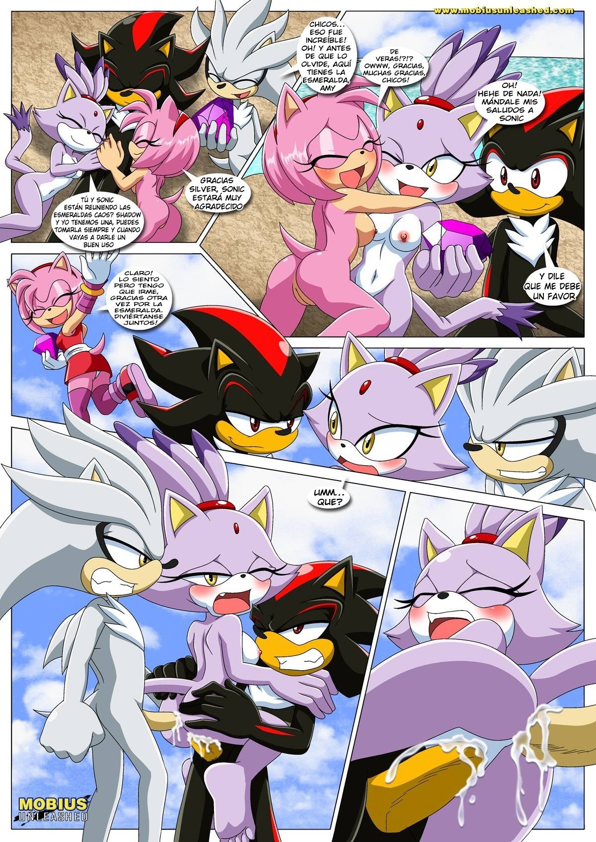 Shadow Blaze Porn - Sonic xxx comic porno orgias y muchas corridas