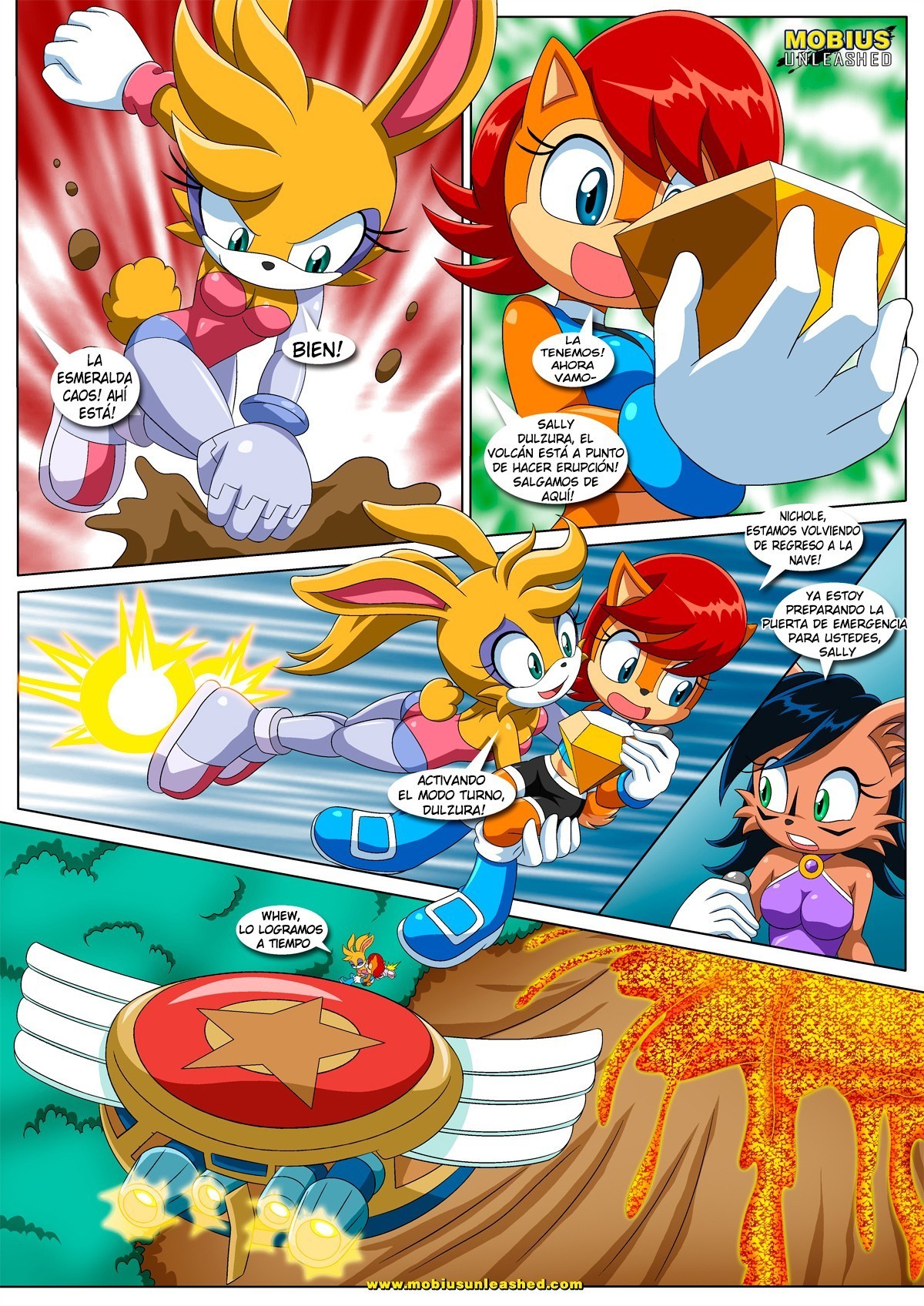 Sally Acorn Comic Porn - Sonic xxx comic porno orgias y muchas corridas