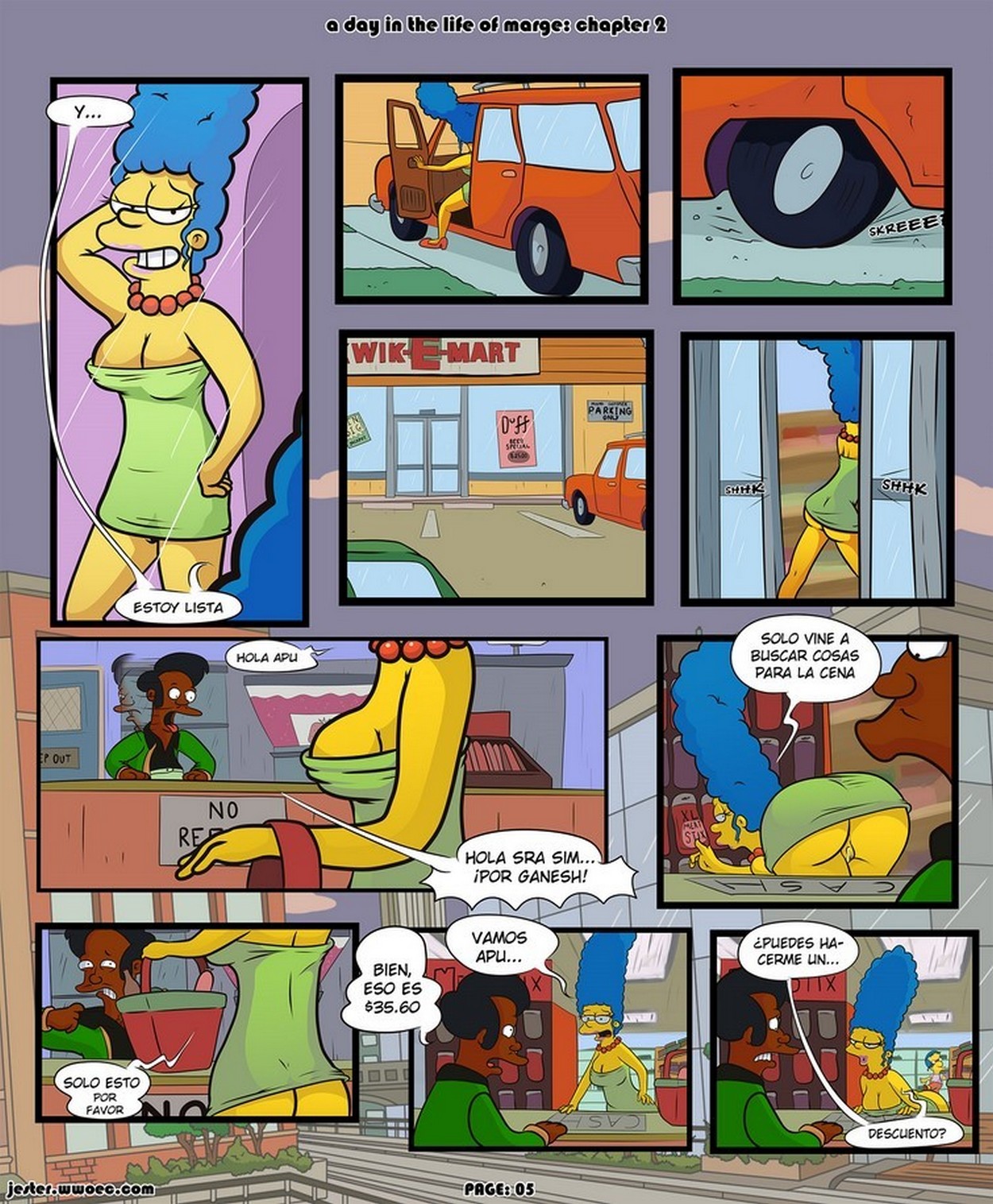 Marge Simpson porno fumetti