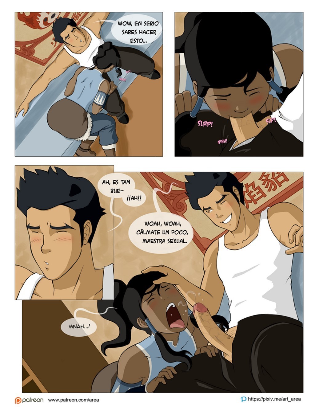 Avatar Korra Comic Impregnation - Avatar la leyenda de Aang hentai Korra y Mako follando