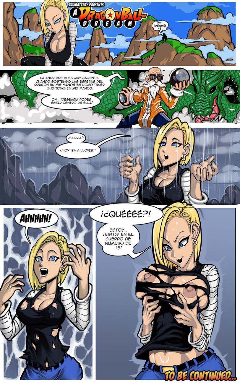 Dbz 18 Porn Comic - Dragon Ball z xxx Androide 18 masturbÃ¡ndose