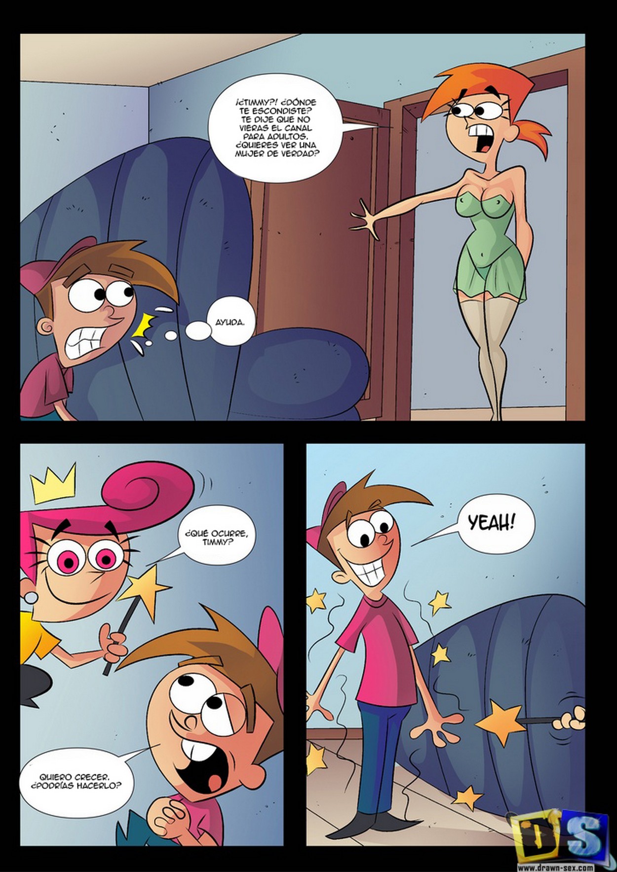 Comic Milftoon Fairly Oddparents Mom Porn - xxx Los Padrinos MÃ¡gicos Timmy y Viky Follando